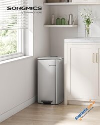 Thùng rác 30L chống ồn Songmics LTB593E01.