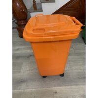 Thùng rác 60L, có 4 bánh xe, nhựa HDPE