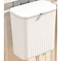 Thùng rác 8l nắp lật treo tường có nắp không cần khoan thùng rác có nắp nhà bếp