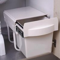 Thùng rác âm trong tủ bếp có ray trượt RB18