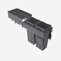 Thùng rác âm tủ bếp 2 ngăn giảm chấn Taura MID300