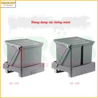 Thùng rác âm tủ bếp nhấn mở tự động giá tốt miễn phí vận chuyển Hà Nội
