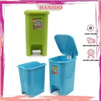 Thùng rác chân đạp cao cấp Sawady 10L Xanh