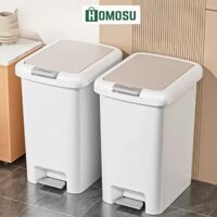 Thùng Rác Chữ Nhật 8L, 10L, 12L, 15L, Thùng Rác Đạp Chân, Thùng Đựng Rác Có Nắp Chồng Mùi TR020