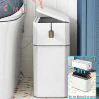 Thùng rác có nắp đậy, thùng rác dày vuông cho phòng khách, văn phòng, chất lượng cao
