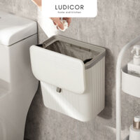 Thùng rác có nắp treo tường, thùng đựng rác bếp phòng vệ sinh dung tích 8 lít