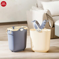 Thùng rác DANLE mới nhà vệ sinh PP dày dung tích lớn không có nắp và giỏ đựng rác đường may