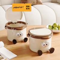 Thùng rác để bàn di động thiết kế họa tiết hoạt hình dễ thương, thùng rác văn phòng mini, thùng rác gia đình, ký túc xá, phòng ngủ, phòng khách