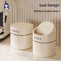 Thùng rác để bàn Hộ gia đình Thùng vệ sinh lật loại đẩy Thùng rác Mini ô tô văn phòng. Yd0220
