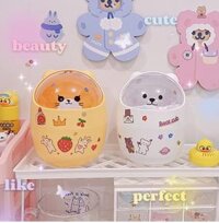 Thùng Rác Để Bàn Mini Hình Thú Dễ Thương