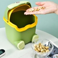 Thùng rác để bàn nhỏ Thùng rác tốt có nắp Ins Phong cách đẹp trai Phòng ngủ nữ tính dễ thương Xô nhựa / Thùng rác để