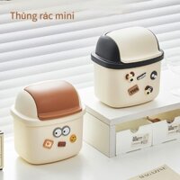 Thùng rác để bàn, Thùng rác Mini có nắp, Dụng cụ sắp xếp máy tính để bàn cho văn phòng / phòng ngủ / lớp học