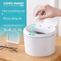 [Thùng rác để bàn] Thùng rác cảm biến thông minh Thùng rác để bàn bằng điện Thùng rác có thể lưu trữ Hộp đựng văn phòng ô tô Hộp đựng tiền giấy ướt Hộp đựng đồ ăn nhẹ