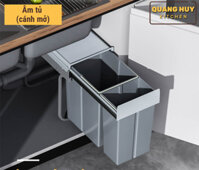 Thùng rác đôi âm tủ bếp hoặc gắn cánh tủ bếp thương hiệu Grob lắp đặt dễ dàng - Âm tủ - 300