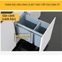 Thùng rác đôi âm tủ bếp hoặc gắn cánh tủ bếp thương hiệu Grob lắp đặt dễ dàng - Gắn cánh - 300