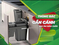 Thùng rác đôi gắn cánh 350mm Grob C1A06C-130TR