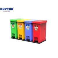 THÙNG RÁC ECO BỘ 4 DUY TÂN PHÂN LOẠI RÁC- TẶNG 1 KỶ RÁC DUY TÂN