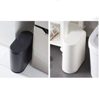 Thùng rác Eco trong nhà 8l nhựa trắng sang trọng