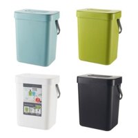 Thùng rác gắn tường cửa tủ bằng nhựa nhỏ có nắp đậy sử dụng tại nhà văn phòng