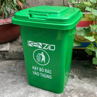 Thùng rác gia đình 30 lít KENZIO - màu xanh, vàng, cam. Thùng rác sinh hoạt, thùng rác nhựa gia đình