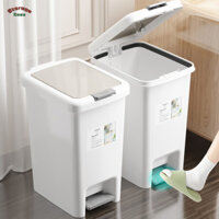 Thùng rác gia đình có nắp, Dung tích lớn 10L / 15L, Thùng rác bàn đạp vệ sinh