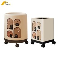 Thùng rác gia đình Thùng rác có bánh xe Thùng rác sành điệu cho phòng ngủ Giặt ủi trong nhà