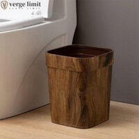 Thùng rác giới hạn VERGE, Giỏ giấy vệ sinh vuông bằng nhựa, Đồ dùng phòng ngủ Dung tích lớn Thùng rác cổ điển không nắp đậy Nhà bếp