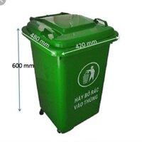 THÙNG RÁC HDPE 60 LÍT - THÙNG RÁC CÔNG CỘNG 60L/90L/120L/240L/660L - THÙNG RÁC CÔNG NGHIỆP - MSP: THR60L