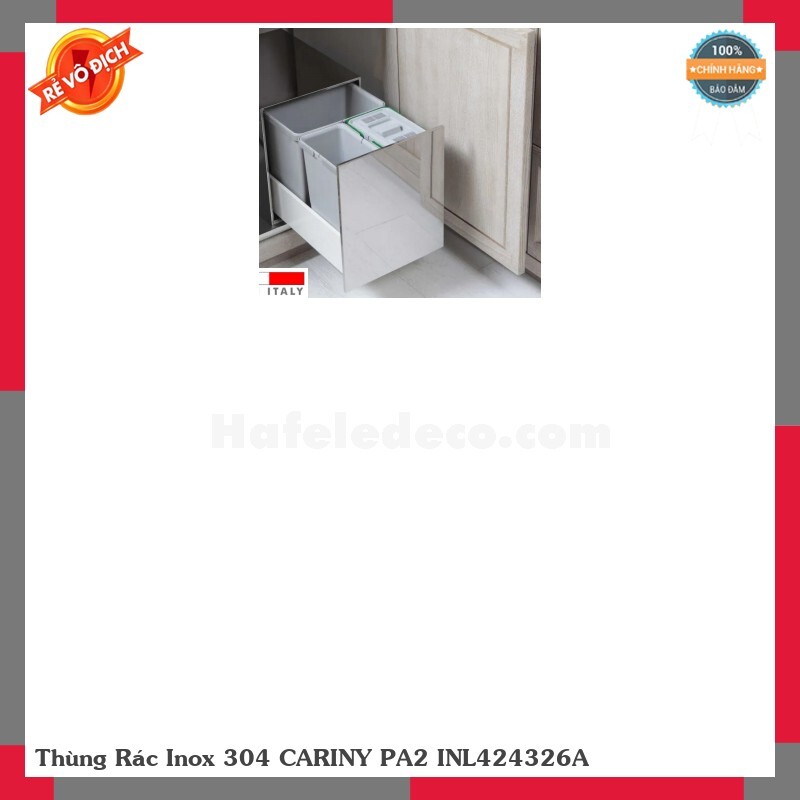 Thùng rác inox Cariny PA2 INL424326A