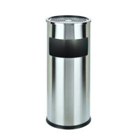 Thùng rác inox có gạt tàn thuốc lá cao cấp