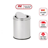 Thùng Rác Inox Có Nắp Bập Bênh Thông Minh Cho Văn Phòng Công Ty Khách Sạn Nhà Hàng Mẫu Mã Cao Cấp