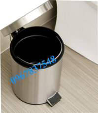 Thùng rác inox đạp chân 3 lít