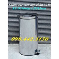 Thùng rác inox đạp chân 30L