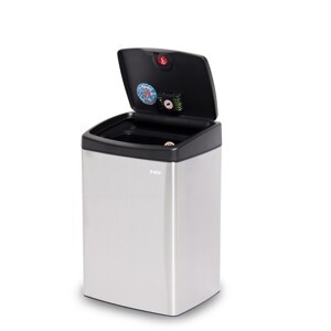 Thùng rác Inox Fitis Nhấn Vuông Nhỏ STS1-901.A (STS1-901), 15L