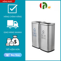 Thùng Rác Inox hai ngăn, dung tích 60L, giá rẻ mã VHP-YS- B-128A