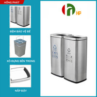 Thùng Rác Inox hai ngăn, dung tích 60L, giá rẻ mã VHP-YS- B-128A