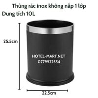 Thùng rác inox không nắp – loại 1 lớp