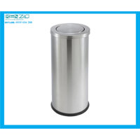 Thùng rác INOX nắp lật xoay KENZIO màu INOX K-A35-O (SS)