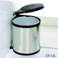Thùng rác inox tròn gắn cánh Eurokit DF.14L