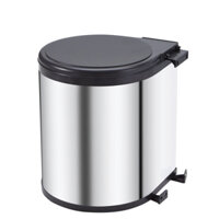 Thùng rác inox tròn gắn cánh tủ bếp Taura YCK060H-3