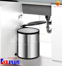Thùng Rác Inox Tròn Gắn Cánh DF08L