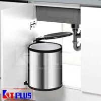 Thùng rác inox tròn gắn cánh Kit Plus DF08L