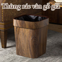 Thùng Rác Không Nắp, Thùng Rác Hạt Gỗ Sáng Tạo,Thùng Rác Quán Cafe Thùng Rác Văn,Thùng Rác Giả Vân Gỗ Sang Trọng