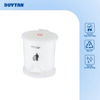Thùng rác kiểu Oval size Nhí, nhựa Duy Tân, màu trong tinh tế, thùng rác văn phòng, dùng được trong nhà tắm nhỏ gọn, tiện dụng - Trắng Trong