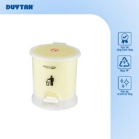 Thùng rác kiểu Oval size Trung, nhựa Duy Tân, màu trong tinh tế, thùng rác văn phòng, dùng được trong nhà tắm nhỏ gọn, tiện dụng - Vàng Trong
