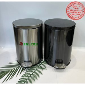Thùng rác miệng inox tròn không nắp