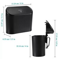 Thùng Rác Mini  dành cho Trên Xe Ô Tô, Hộp chứa Rác Đa Năng , chất liệu bền bỉ dày dặn