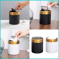 Thùng rác Mini HO có nắp bằng thép không gỉ có nắp xoay Thùng rác có thể đựng rác