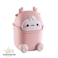 THÙNG RÁC MINI HƯU HỒNG