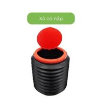 Thùng rác mini ô tô xe hơi gấp gọn đa năng Tâm Luân, phụ kiện ô tô, dã ngoại - Xô Có Nắp